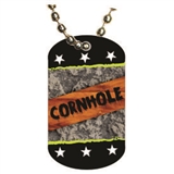 Corn Hole Dog tag