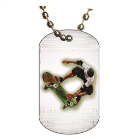 Skateboarding Dog tag