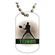 Tennis Dog tag