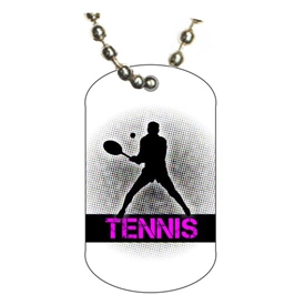 Tennis Dog tag