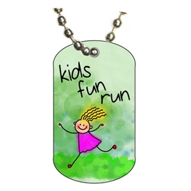 Kids Run Dog tag