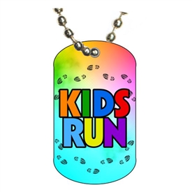 Kids Run Dog tag