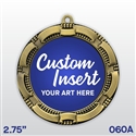 Custom Full Color Insert Medal | Custom Printed Medal | Available in an antique gold, silver or bronze finish.