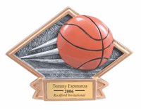 Basketball Sculpted Resin Trophy