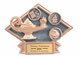 Lamp of Knowledge Sculpted Resin Trophy