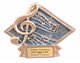 Music Sculpted Resin Trophy