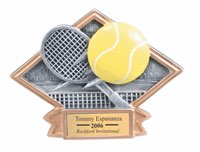 Tennis Sculpted Resin Trophy