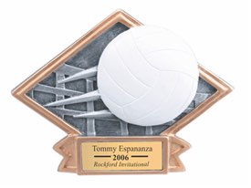Volleyball Sculpted Resin Trophy
