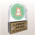 Double Pane Acrylic Chemistry Trophy Award