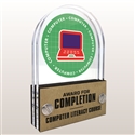 Double Pane Acrylic Computer Trophy Award