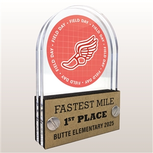Double Pane Acrylic Field Day Trophy Award