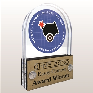 Double Pane Acrylic History Trophy Award
