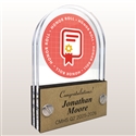 Double Pane Acrylic Honor Roll Trophy Award