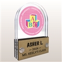 Double Pane Acrylic Preschool Graduate Trophy Award