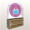 Double Pane Acrylic Speech Trophy Award