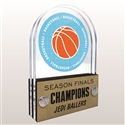 Double Pane Acrylic Basketball Trophy Award