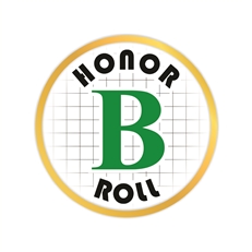 B Honor Roll Pin