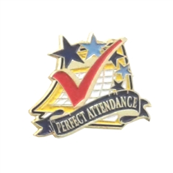 Perfect Attendance Pin