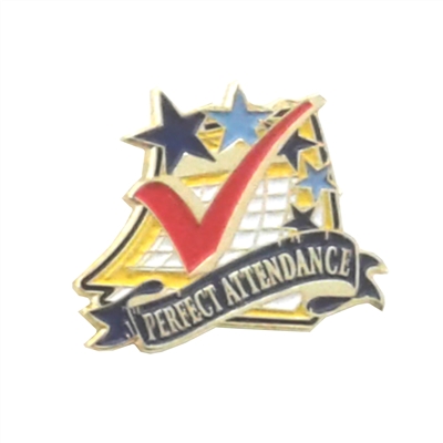 Perfect Attendance Pin