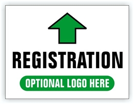 Event Registration Area Sign | Registration Directional