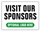 Event Registration Area Sign | Visit Our Sponsors