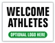 Event Registration Area Sign | Welcome Athletes