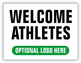 Event Registration Area Sign | Welcome Athletes