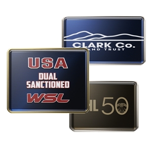 Rectangle Shaped Custom Lapel Pin
