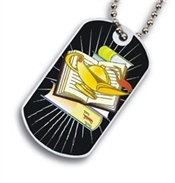 Lamp of Knowledge Dog tag