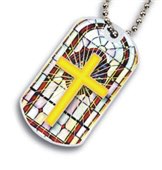 Religious Cross Dog tag