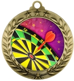 Dart Darts 180 Pokal Kids Medaillen 70mm 3er Set mit Emblem&Band Turnier E259 