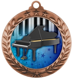 2 Gold Piano Recital Music Medal Award with Free Custom Engraving Piano Medals
