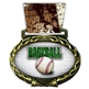 Baseball Medal in Jam Oval Insert | Baseball Award Medal
