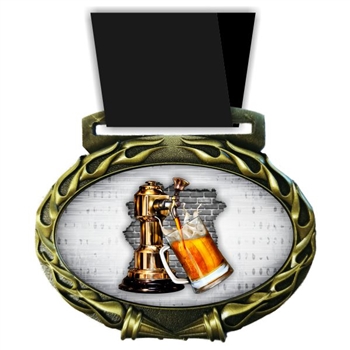 Beer Medal in Jam Oval Insert | Beer Award Medal