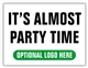 Race Event I.D. & Information Sign | It's Almost Party Time