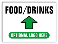 Race Event I.D. & Information Sign | Food Drinks Directional