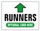 Race Event I.D. & Information Sign | Runner Directional