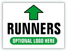 Race Event I.D. & Information Sign | Runner Directional