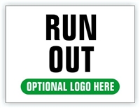Race Event I.D. & Information Sign | Run Out