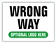 Race Event I.D. & Information Sign | Wrong Way