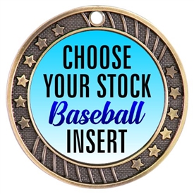 Baseball Full Color Insert Medal