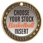 Basketball Full Color Insert Medal