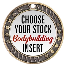 Body Building Full Color Insert Medal