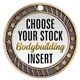 Body Building Full Color Insert Medal
