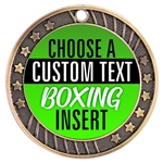 Boxing Full Color Custom Text Insert Medal
