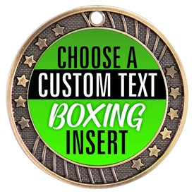 Boxing Full Color Custom Text Insert Medal