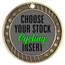 Cycling Full Color Insert Medal