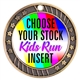 Kids Run Full Color Insert Medal