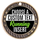 Running Full Color Custom Text Insert Medal