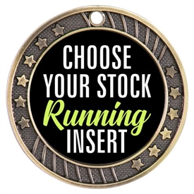 Running Full Color Insert Medal